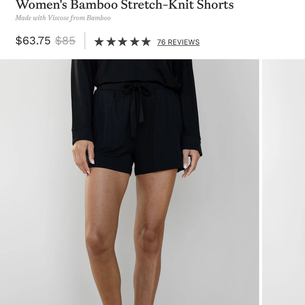 Cozy Earth Stretch-Knit Shorts